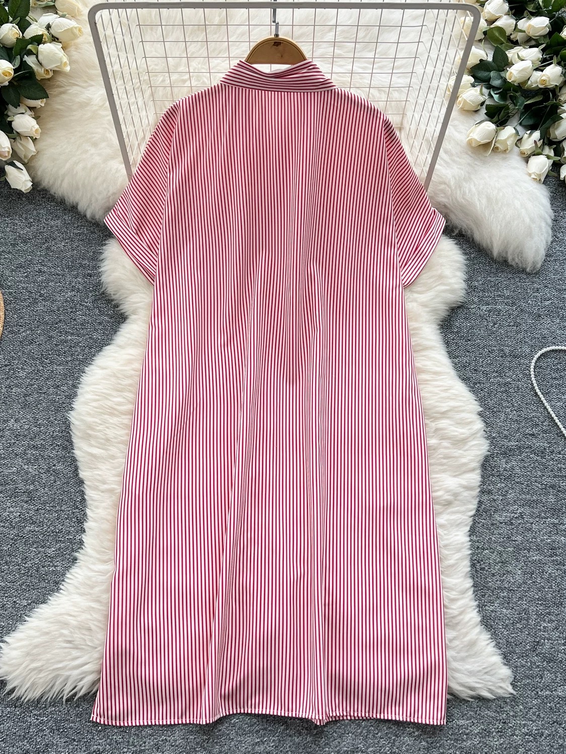 Palm trees and ocean shirt dress SD125 images